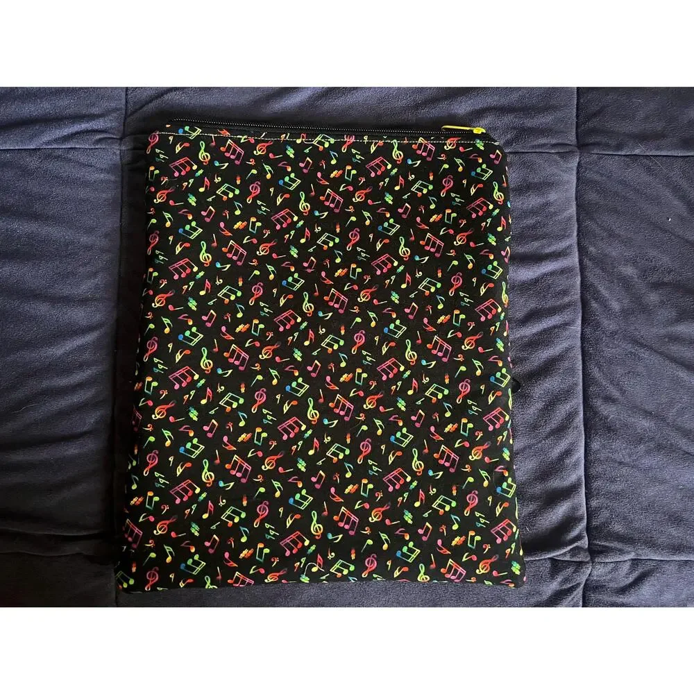 NWOT Large Book Sleeve & Corner Bookmark, Dual Pockets